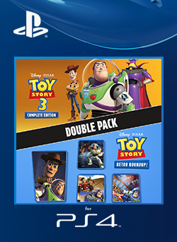 Disney Pixar Toy Story Retro Roundup + Toy Story 3 Complete Edition Double Pack PS4