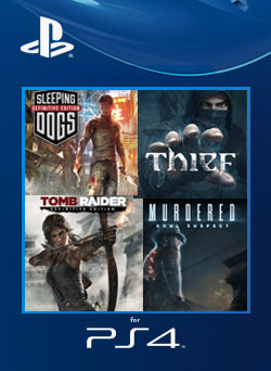 Thief - Sleeping Dogs Definitive Edition Tomb Raider Definitive Edition - MURDERED SOUL SUSPECT PS4 Primaria - NEO Juegos Digitales